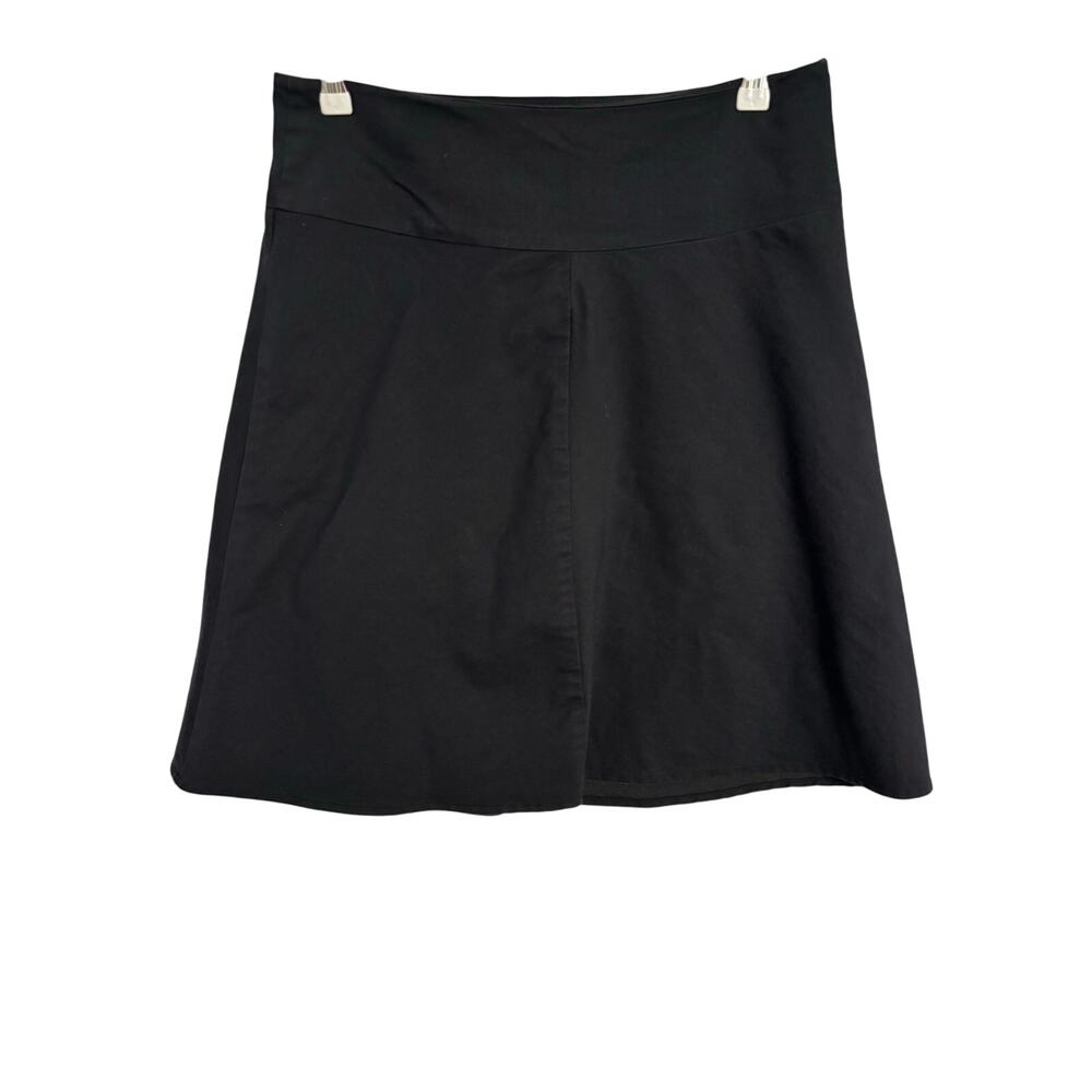 Betabrand Black Mini A-Line Skirt for Work